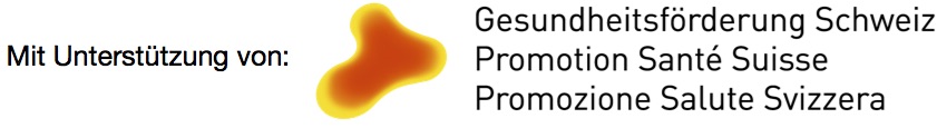 Mit Unterstützung von Gesundheitsförderung Schweiz Logo